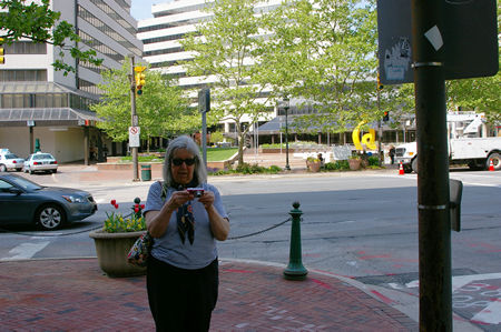 View of the Bethesda Metro Staion Plaza