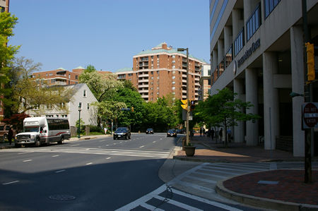 This is the terminal entrance on Woodmont Ave.