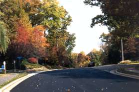 The trail is shown prior to the crossing of Turnbridge Ln.