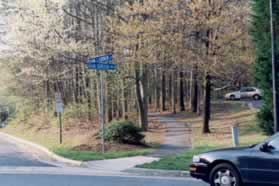 Take the asphalt trail on the southwest side of Oak Ladder Wy.