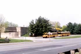 After walking a short block Terra Centre School can be seen on the left across from the entrance to the shopping center.