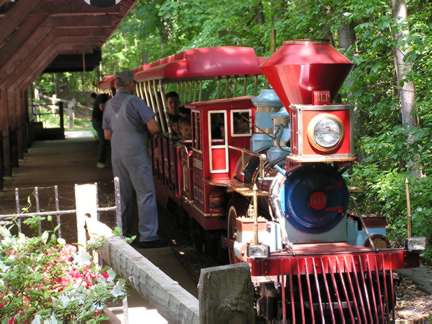 The train is about to leave once the tickets are collected.