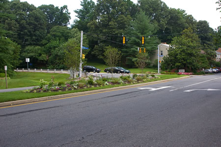 The walk ends at Hunter Village Dr. just prior to Old Keene Mill Rd.