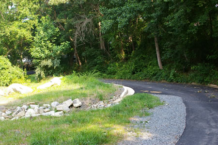 This is the access road to Camelot Road.