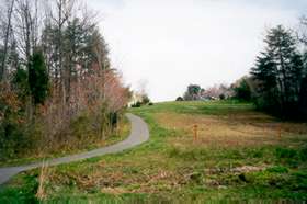 The trail enters a pipeline area.  The brush gets much taller than shown in this picture.