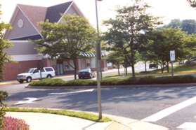 The trail reaches North Point Willage Center concluding the walk.