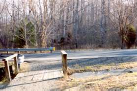 The trail crosses Hunter Mill Road.