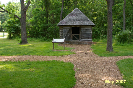 Turn left onto the trail just prior to the smokehouse.