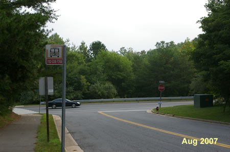 The walk returns to the starting point at Twin Branches Rd.