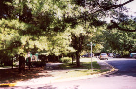 Cross Glencourse Lane and follow the path as it turns left after the play area shown.