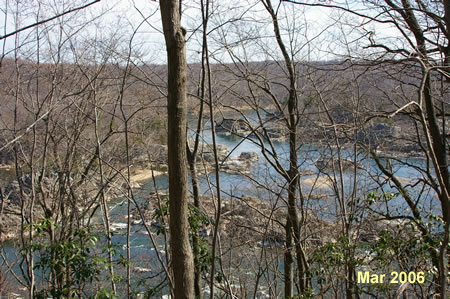 Notice the views of the river after passing the picnic table.