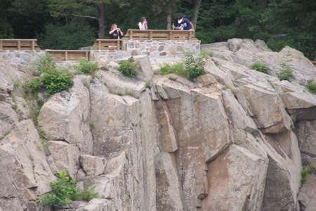 This is an observation point on the Virginia side of the river.