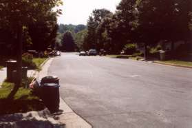 Turn left at Cavendish St and follow the sidewalk along that street until the end of the street.