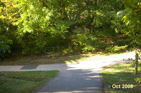 Turn left at the next asphalt trail.