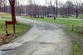 Follow the road through the picnic area.