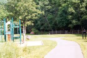 Turn right onto the trail just past the play equipment.