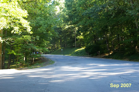 Continue walking along Soapstone Dr after it passes Foxclove Rd.