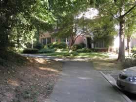 Turn left to continue following the asphalt path at the end of Double Eagle Ct.