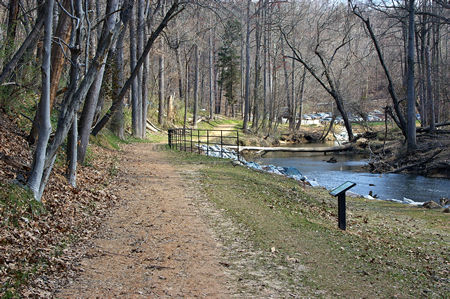 The parking lot can be seen in the distance.