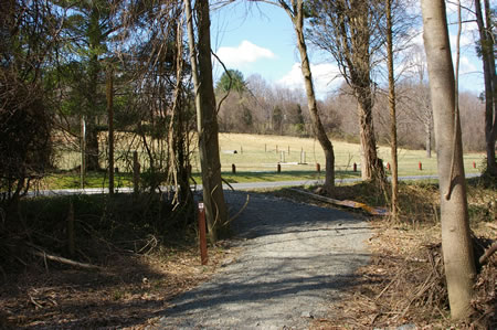 The CCT intersects with Leigh Mill Rd. here.