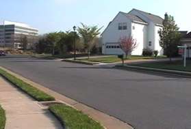 At the intersection with Colts Brook Dr cross that street and follow the sidewalk to the left.