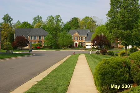 Follow the sidewalk along Brewerton Dr. to the end of that road.