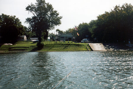 View of the ferry ramp on the Maryland side of the river.