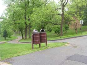 After passing the rest rooms turn left onto the next trail just prior to the parking area.